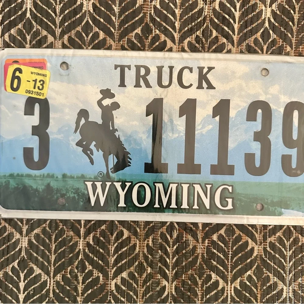 Wyoming Truck License Plate